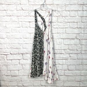 Intimately Free People Floral Split Pattern Flowy Slip Dress Size S